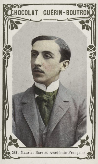 Maurice Barres, Academie-Francaise (renkli fotoğraf) by French School