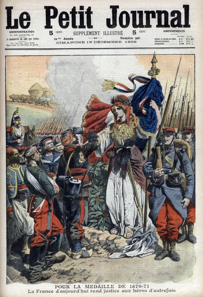 1870-1871 savaş gazileri için madalya: Fransa