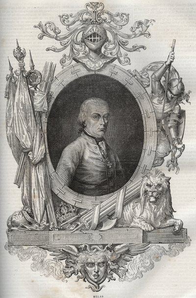 Michael Friedrich Benedikt baron von MELAS (1729-1806), mareşal - - Maurice La Charest