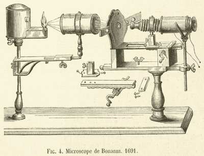 Bonanni mikroskobu by French School