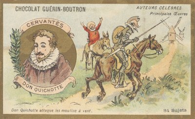 Miguel de Cervantes Saavedra (1547-1616), İspanyol romancı, şair ve oyun yazarı, “Don Kişot”un yazarı (1605) by French School