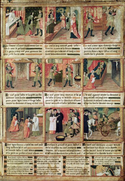 Miracle of the Profanation of the Host  by French School