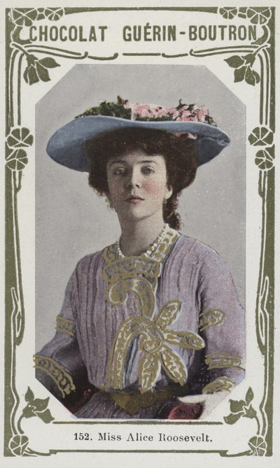 Bayan Alice Roosevelt (renkli fotoğraf) by French School