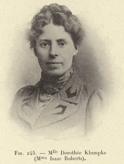 Mlle Dorothee Klumpke (Bayan Isaac Roberts) (gravür) by French School