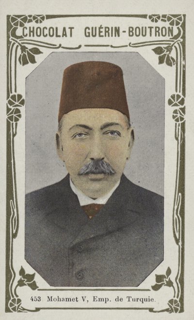 Mohamet V, Türkiye İmparatoru (renkli fotoğraf) by French School