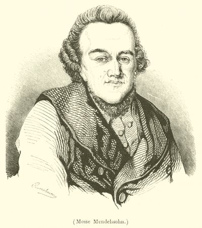Moise Mendelssohn (gravür) by French School