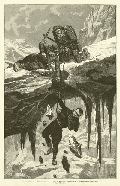 Mon Ascencion A La Dent Blanche (gravür) by French School