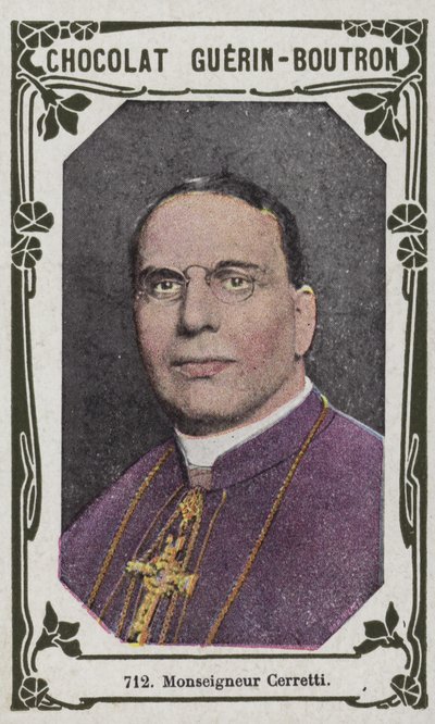 Monsenyör Cerretti (renkli fotoğraf) by French School
