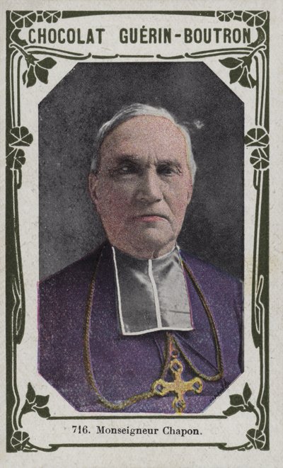 Monsenyör Chapon (renkli fotoğraf) by French School