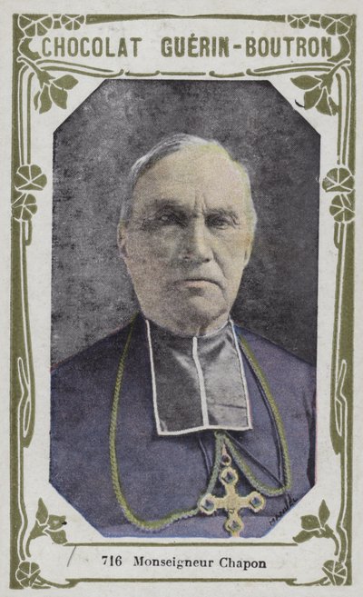 Monsenyör Chapon (renkli fotoğraf) by French School