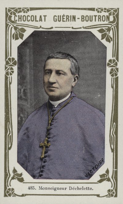 Monsenyör Dechelette (renkli fotoğraf) by French School