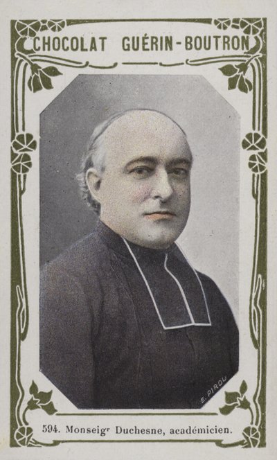 Monsenyör Duchesne, akademisyen (renkli fotoğraf) by French School