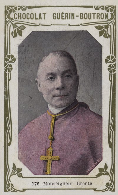 Monsenyör Grente (renkli fotoğraf) by French School