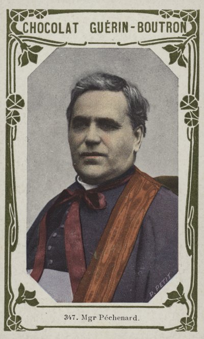Monsenyör Pechenard (renkli fotoğraf) by French School