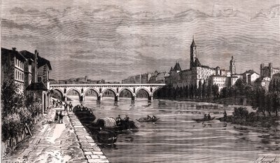 Montauban - Languedoc-Roussillon-Midi-Pyrenees - V.-A. Malt-Kahverengi. 1884 by French School