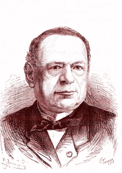 Moritz Hermann Von Jacobi (1801-1874), Rus mühendis ve fizikçi (elektrokaplama, elektrik motorları). Gravür 1867 by French School