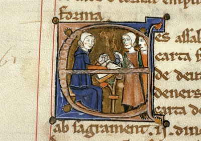 Ms.41 f.82v Vergi ödeme, Livre Juratiore dAgen