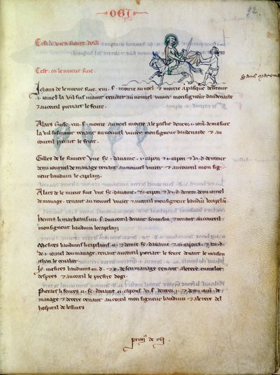 Bayan 1175 f.92 St. Martin pelerinini keserken, Vieil Rentier dAudenarde, 1291-1302 by French School