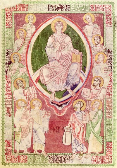 Ms 132 fol.2r İsa on iki küçük peygamberle, Explanatio in Prophetas et Ecclesiasten