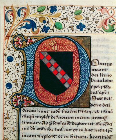 Ms 167 fol.69, Clairvaux ailesinin armasını betimleyen tarihi başlangıç 