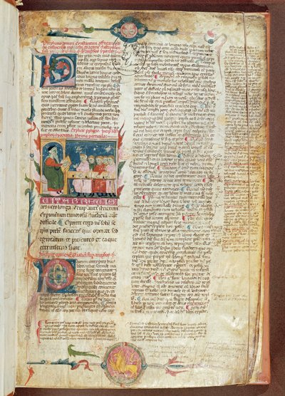 Bayan 2046 fol. 1 Talimat sahnesi, Galen