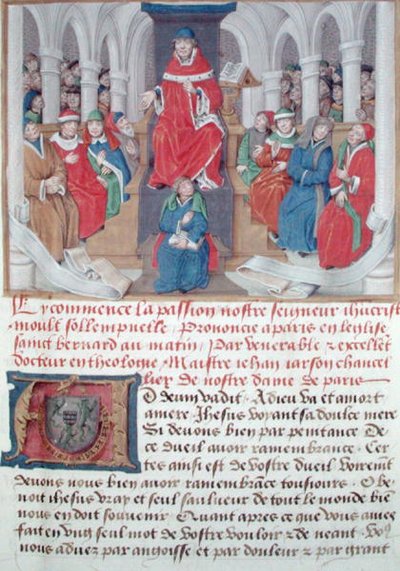Ms 230 fol.1 Jean de Gerson (1363-1429) sabahları Paris