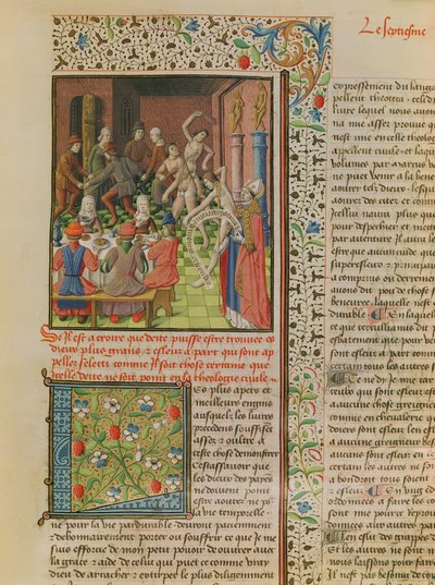 Ms 246 fol.151r Temporal and Terminal, De Civitate Dei