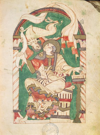 Bayan 24 fol.53 St. Mark, Corbie Abbey