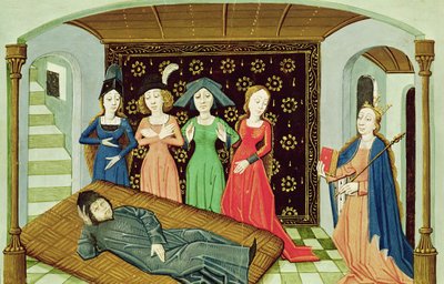 Ms 3045 f.3 Boethius, Felsefe ve İlham Perileri, Felsefenin Tesellisi
