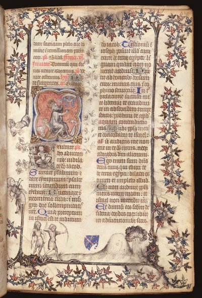Ms 306 f.27r Kral David, bir Breviary