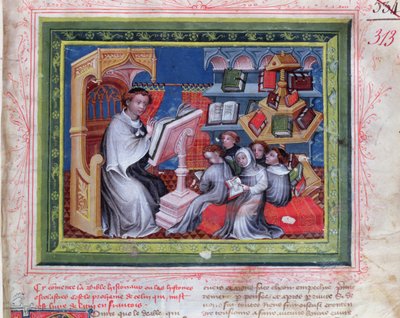 Ms 313 Okul Sahnesi, Bible des Grands Augustins