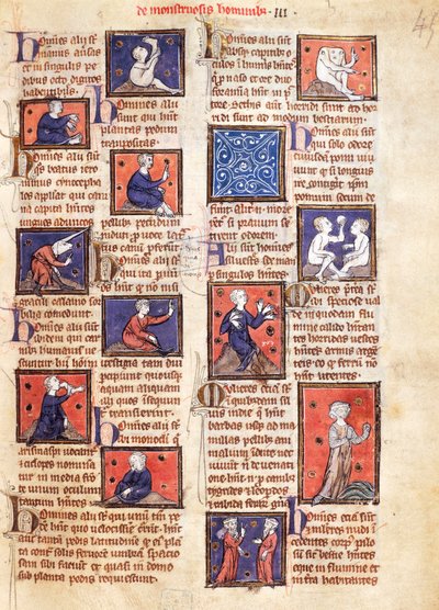 Ms 320 Fol.45r Canavarlar, Thomas van Cantimpre