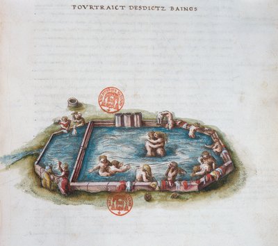 Ms 3243 The Baths of Bourbon lArchambaut, Auvergne, Generale Description du Bourbonnais