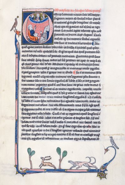 Ms 3458, baş harfini, eski Yunan filozofu Aristoteles