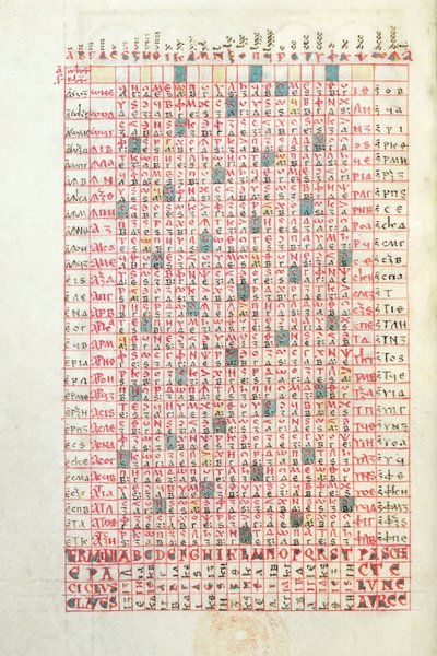 Ms 364 Bir Perpetual Calendar, Mont-Cassin Breviary