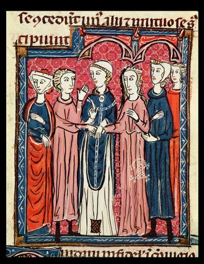 Ms 372 fol.153 A Evlilik, Decrets de Gratien