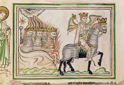 Ms 422 f.33v Şeytan Yıldızının Düşüşü by French School