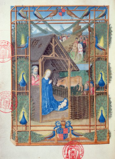 Ms 473 Tavus kuşlu Doğuş, Heures de Charles de France