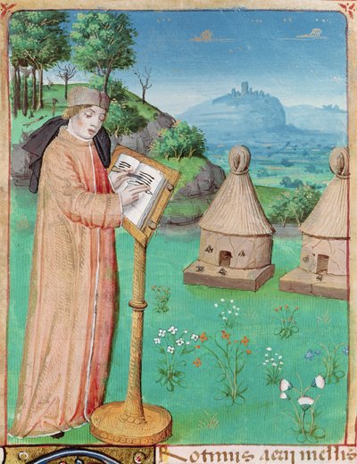 Ms 493 fol.45 Virgil (70-19BC), The Georgics by Virgil