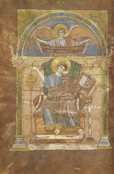 Ms 4 fol.17v St. Matta, St. Riquier İncili