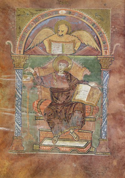 Ms 4 fol.66v St. Mark, St. Riquier İncili