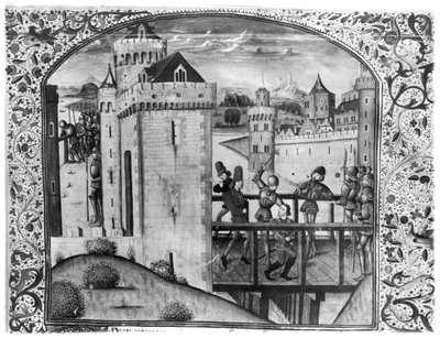Ms 5084 Korkusuz John Suikastı (1371-1419) Burgundy Dükü Montereau Köprüsü