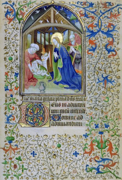 Bayan 66 f.44r Bakire ve Yusuf, bir Saatler Kitabı, Amiens
