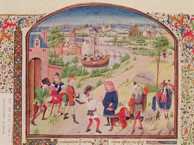 Ms 927 Fol.29v Cesaret ve Korkaklık, Etik, Politika ve Ekonomi kitabından Aristoteles (MÖ 384-322) by French School