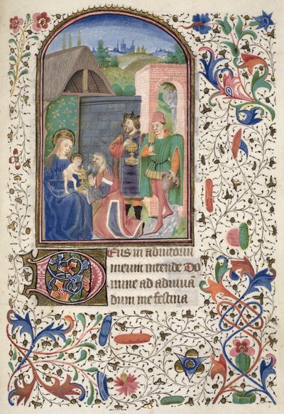 Bayan Euing 4 f.49r The Wise Men, Glasgow Saatlerinden by French School