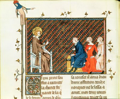 Bayan Fr. 5716 fol.44 St. Louis çocuklarına öğretiyor, St. Louis