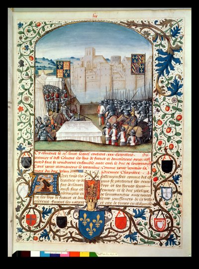 Bayan Fr 82 Fol. 59 Burgonya ve İngiliz Orduları, Anciennes Chroniques dAngleterre