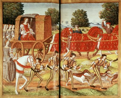 Ms Fr 874 f.31v A Hunt, Ovids Mektuplarından bir örnek by French School