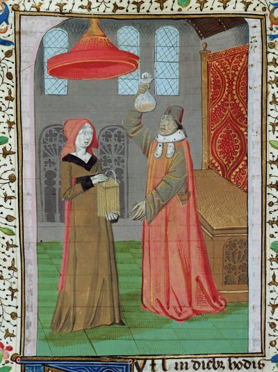 Bayan H 7 fol.164r Jean XXII İncilinden St. Elizabeth