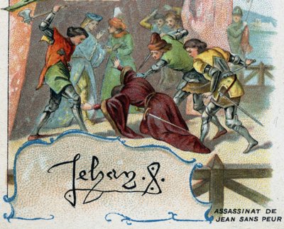 Gelecekteki Charles VII olan İngiliz yunusunun bir destekçisi tarafından Korkusuz John